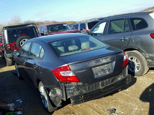 19XFB2F98CE000667 - 2012 HONDA CIVIC EXL 银色 照片 3