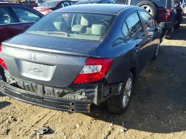 19XFB2F98CE000667 - 2012 HONDA CIVIC EXL SILVER photo 4