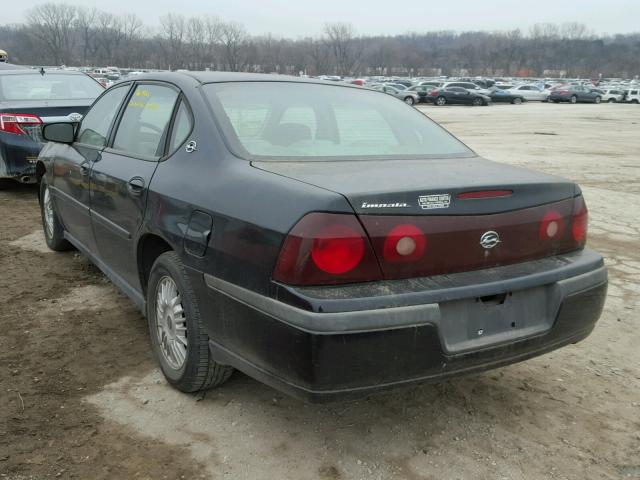 2G1WF55K419322396 - 2001 CHEVROLET IMPALA 黑色 照片 3