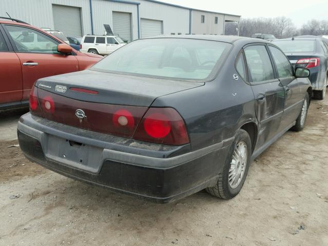 2G1WF55K419322396 - 2001 CHEVROLET IMPALA 黑色 照片 4