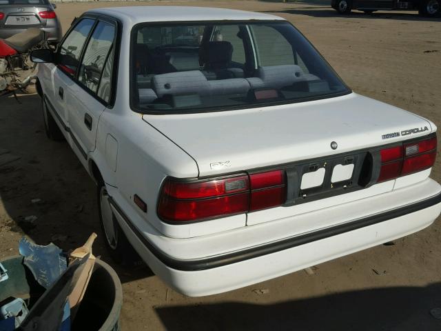 1NXAE94A4NZ337487 - 1992 TOYOTA COROLLA DL WHITE photo 3