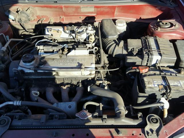 JA3AY26C21U039272 - 2001 MITSUBISHI MIRAGE ES RED photo 7