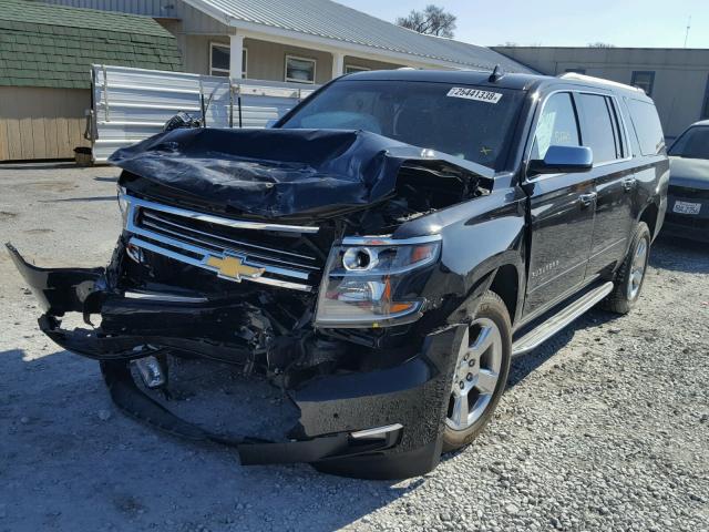 1GNSKJKC6GR296347 - 2016 CHEVROLET SUBURBAN K BLACK photo 2