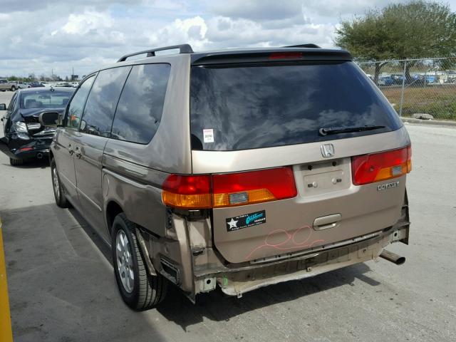 5FNRL18004B058318 - 2004 HONDA ODYSSEY EX GOLD photo 3