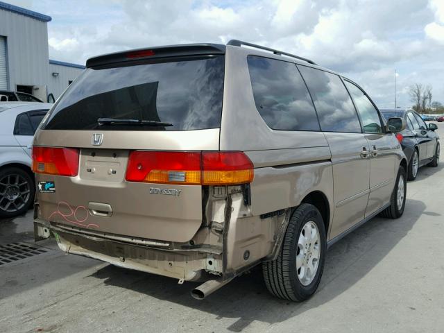 5FNRL18004B058318 - 2004 HONDA ODYSSEY EX GOLD photo 4