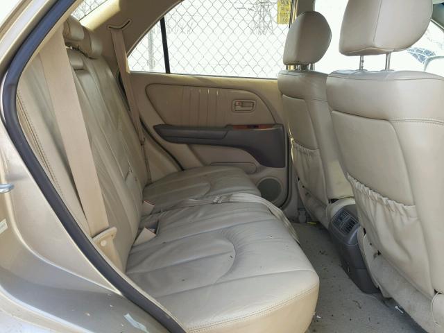 JT6GF10U4Y0058833 - 2000 LEXUS RX 300 TAN photo 6