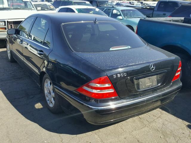 WDBNG75J2YA018614 - 2000 MERCEDES-BENZ S 500 BLACK photo 3