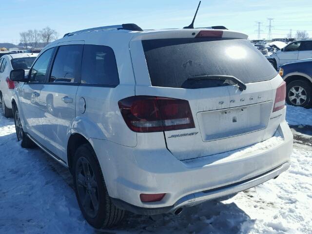 3C4PDCGG8ET264469 - 2014 DODGE JOURNEY CR WHITE photo 3