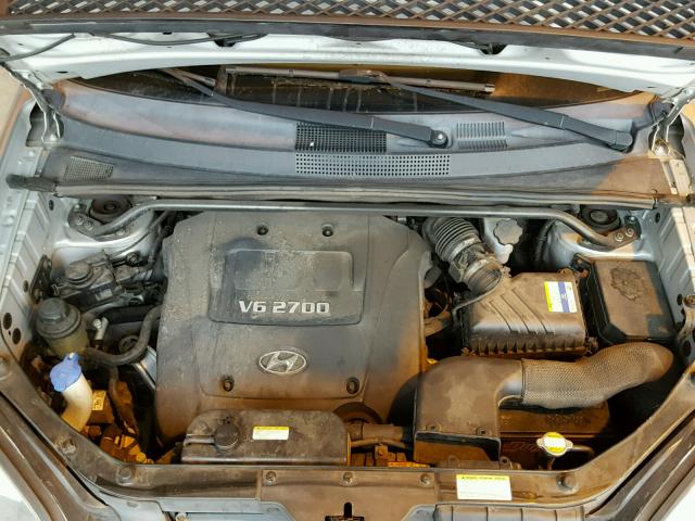 KM8JN72D27U674471 - 2007 HYUNDAI TUCSON SE SILVER photo 7