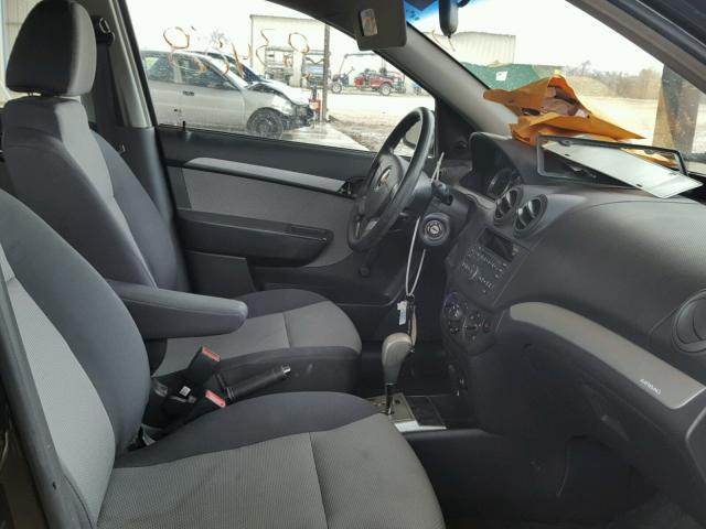 KL1TD6DE7BB137347 - 2011 CHEVROLET AVEO LS 黑色 照片 5