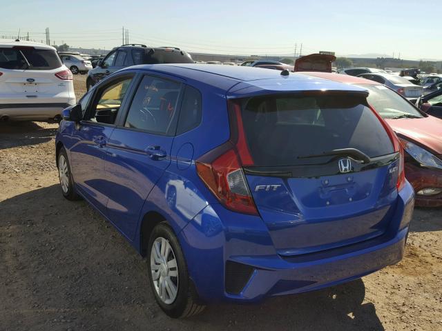 3HGGK5H54HM705156 - 2017 HONDA FIT LX BLUE photo 3