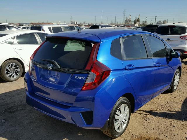 3HGGK5H54HM705156 - 2017 HONDA FIT LX BLUE photo 4