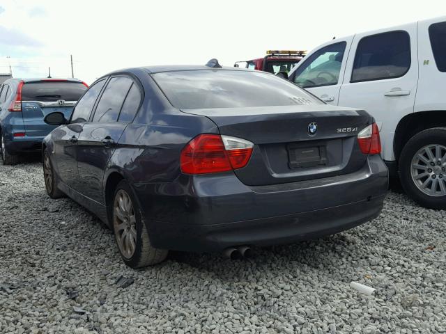 WBAVC93547KX56712 - 2007 BMW 328 XI GRAY photo 3