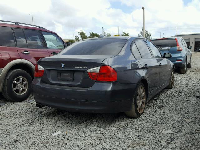 WBAVC93547KX56712 - 2007 BMW 328 XI GRAY photo 4