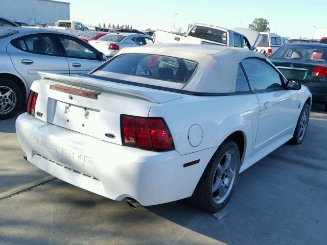 1FAFP45X2XF136484 - 1999 FORD MUSTANG GT WHITE photo 4