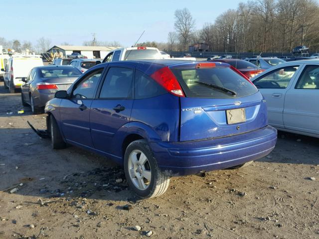 1FAHP37N76W202900 - 2006 FORD FOCUS ZX5 BLUE photo 3