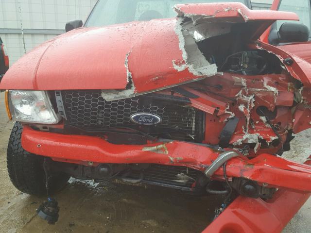 1FTYR10U41PB74048 - 2001 FORD RANGER RED photo 7