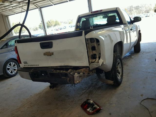 1GCEC14C59Z122093 - 2009 CHEVROLET SILVERADO WHITE photo 4