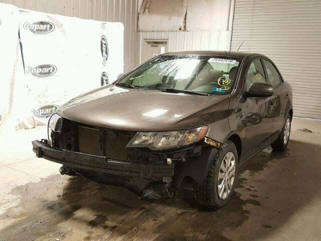 KNAFU4A23B5415256 - 2011 KIA FORTE EX BROWN photo 2