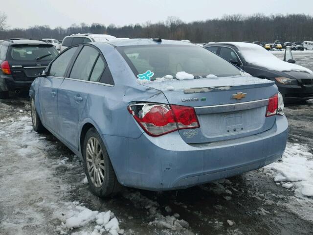 1G1PJ5SC3C7213884 - 2012 CHEVROLET CRUZE ECO BLUE photo 3