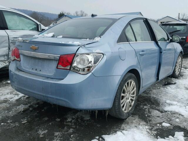 1G1PJ5SC3C7213884 - 2012 CHEVROLET CRUZE ECO BLUE photo 4