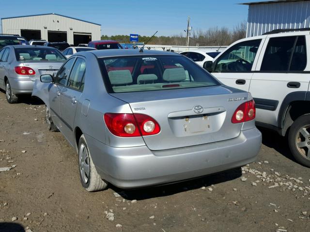 JTDBR32E760070502 - 2006 TOYOTA COROLLA CE SILVER photo 3