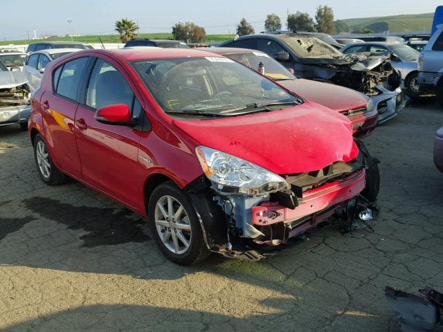 JTDKDTB39C1512926 - 2012 TOYOTA PRIUS C RED photo 1