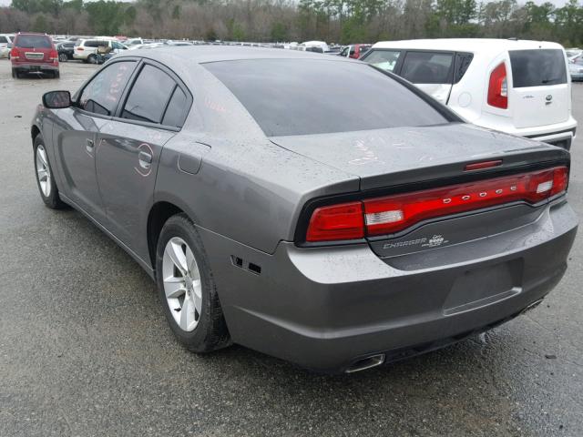 2C3CDXBG3CH295720 - 2012 DODGE CHARGER SE GRAY photo 3