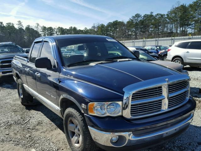 1D7HA18N92S654465 - 2002 DODGE RAM 1500 BLUE photo 1