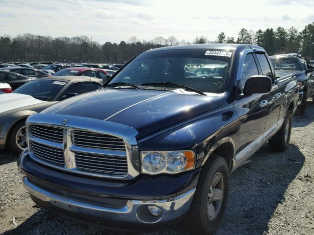 1D7HA18N92S654465 - 2002 DODGE RAM 1500 BLUE photo 2