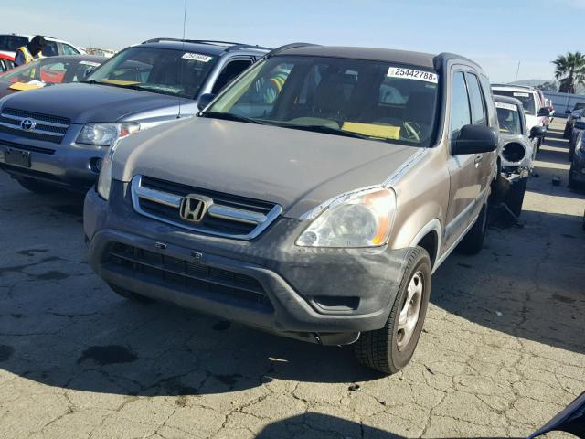 JHLRD68404C003977 - 2004 HONDA CR-V LX BROWN photo 2