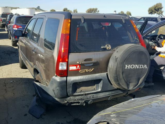 JHLRD68404C003977 - 2004 HONDA CR-V LX BROWN photo 3