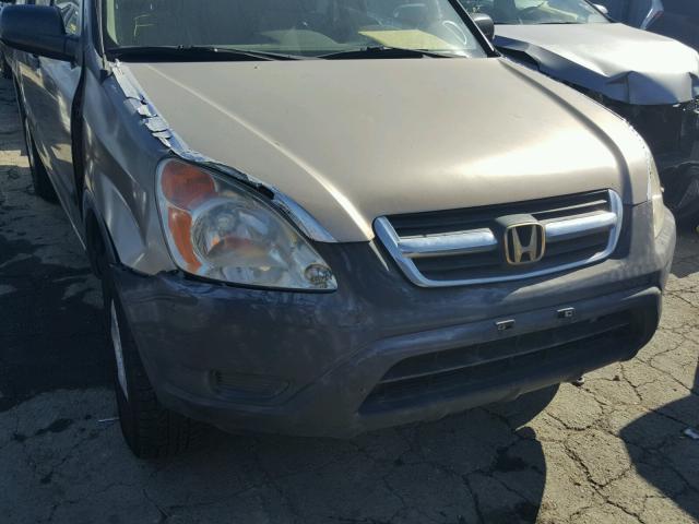 JHLRD68404C003977 - 2004 HONDA CR-V LX BROWN photo 9