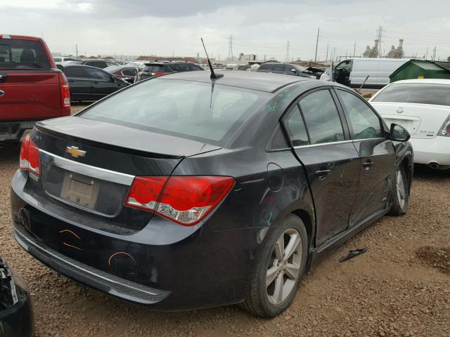 1G1PE5SB2E7302893 - 2014 CHEVROLET CRUZE LT BLACK photo 4