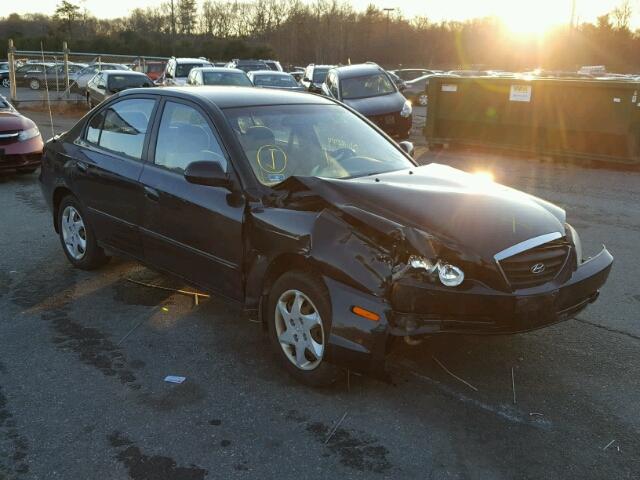 KMHDN46D86U326887 - 2006 HYUNDAI ELANTRA GL BLACK photo 1