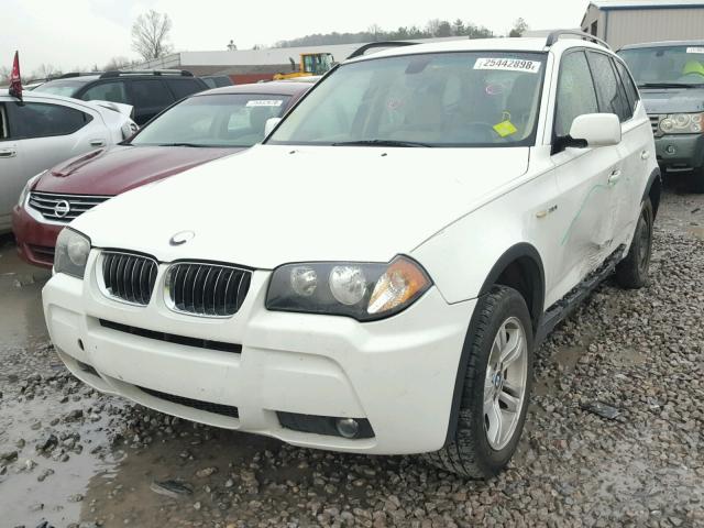 WBXPA93416WG76242 - 2006 BMW X3 3.0I WHITE photo 2