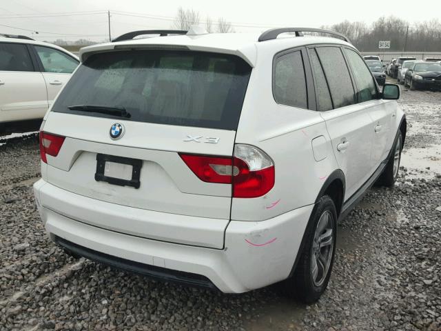 WBXPA93416WG76242 - 2006 BMW X3 3.0I WHITE photo 4