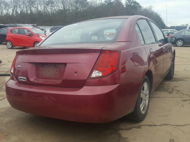 1G8AJ55F26Z145423 - 2006 SATURN ION LEVEL RED photo 4