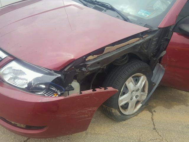 1G8AJ55F26Z145423 - 2006 SATURN ION LEVEL RED photo 9