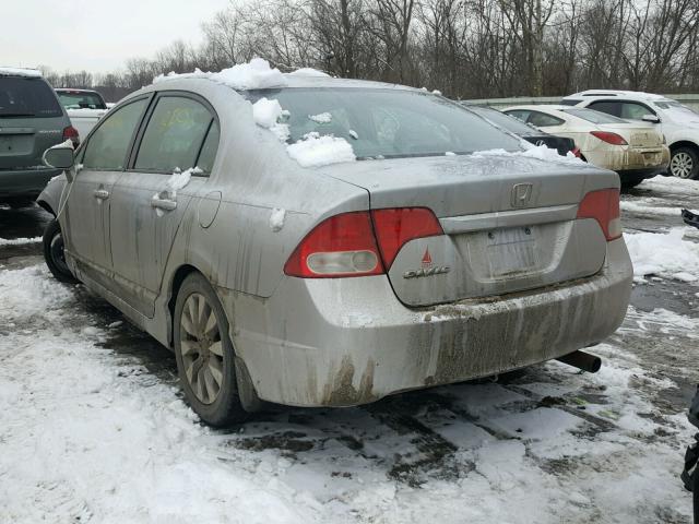2HGFA16889H301586 - 2009 HONDA CIVIC EX 银色 照片 3