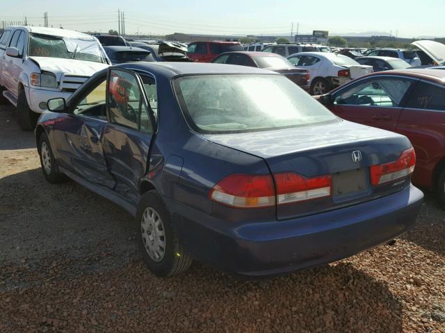 1HGCF86652A134118 - 2002 HONDA ACCORD VAL BLUE photo 3