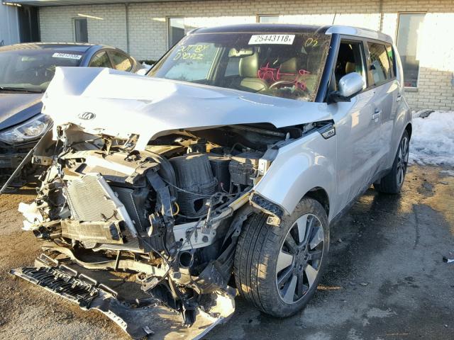 KNDJX3A50E7702085 - 2014 KIA SOUL ! SILVER photo 2