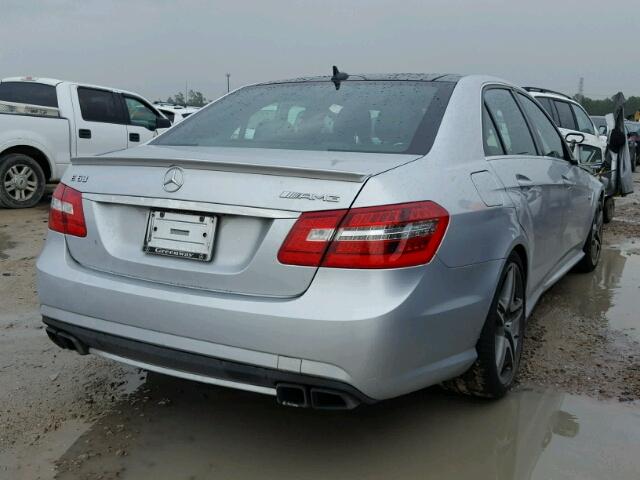 WDDHF7HB9AA099936 - 2010 MERCEDES-BENZ E 63 AMG SILVER photo 4