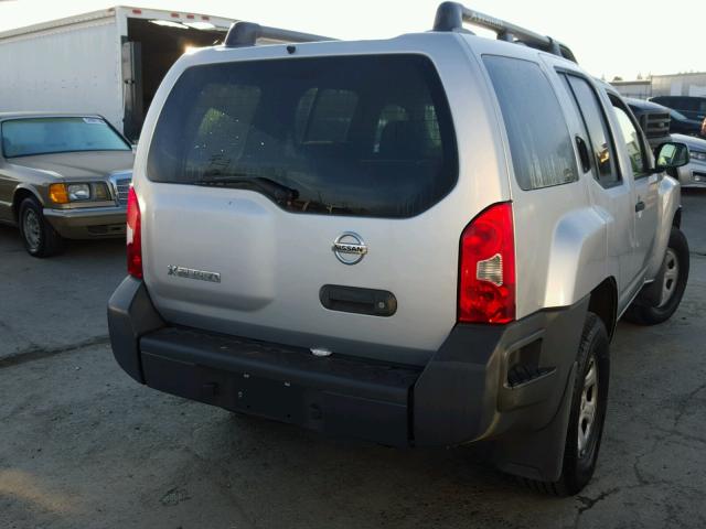 5N1AN08W57C536994 - 2007 NISSAN XTERRA OFF SILVER photo 4