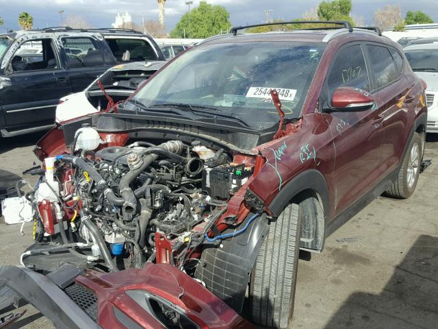 KM8J33A2XGU199604 - 2016 HYUNDAI TUCSON LIM RED photo 2