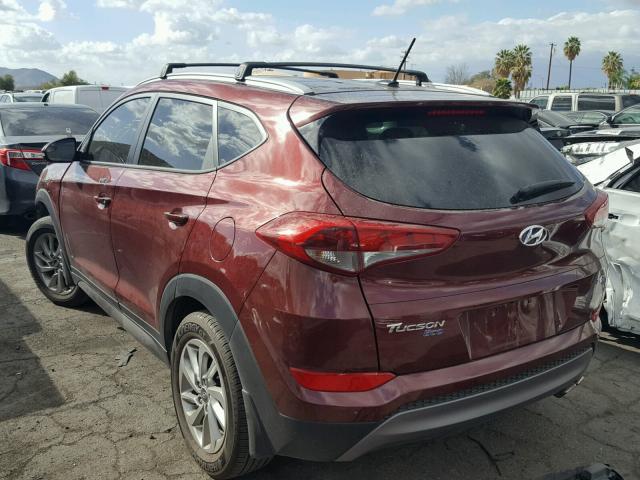 KM8J33A2XGU199604 - 2016 HYUNDAI TUCSON LIM RED photo 3