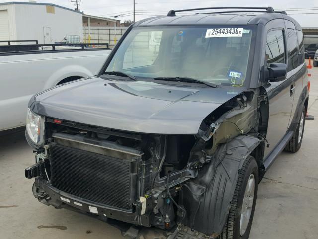 5J6YH287X9L000554 - 2009 HONDA ELEMENT EX GRAY photo 2