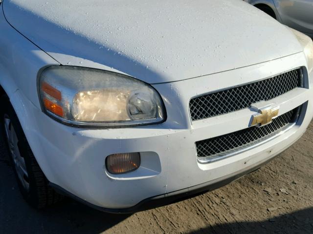 1GNDV13W67D190003 - 2007 CHEVROLET UPLANDER WHITE photo 9