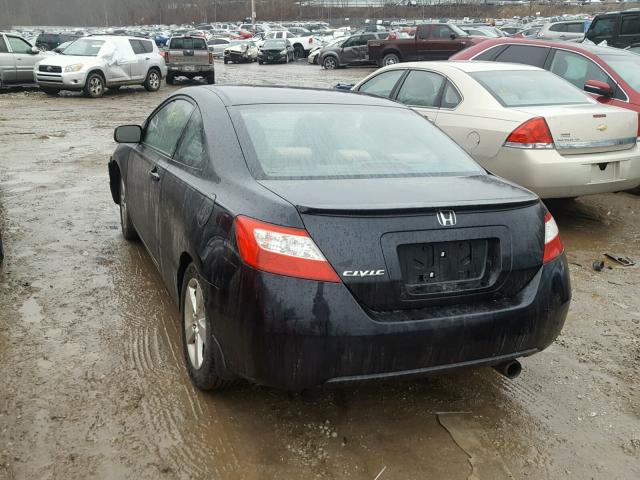 2HGFG11867H536524 - 2007 HONDA CIVIC EX შავი ფოტო 3