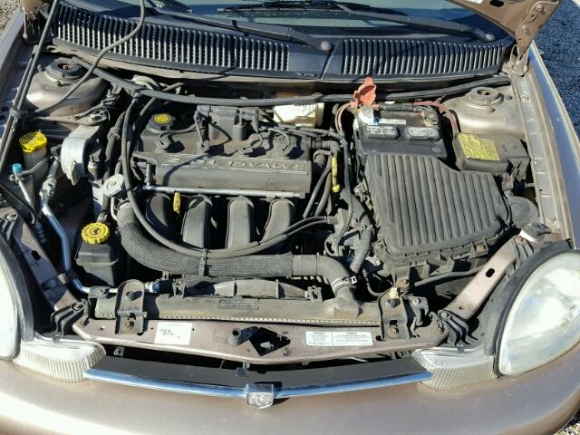 1B3ES46C6YD757399 - 2000 DODGE NEON BASE TAN photo 7